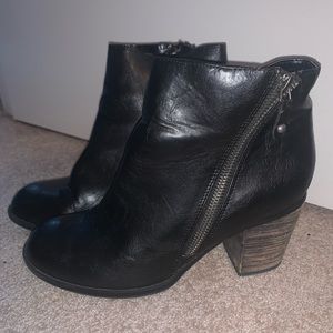 Black diba booties size 9